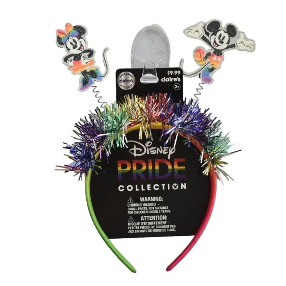 Disney Mickey and Minnie Mouse Bopper Rainbow Headband Pride Collection